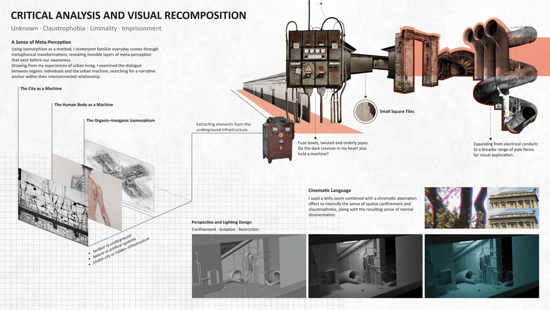 Process board: Critical Analysis and Visual Recomposition